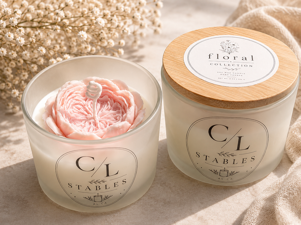 Floral Collection soy candle